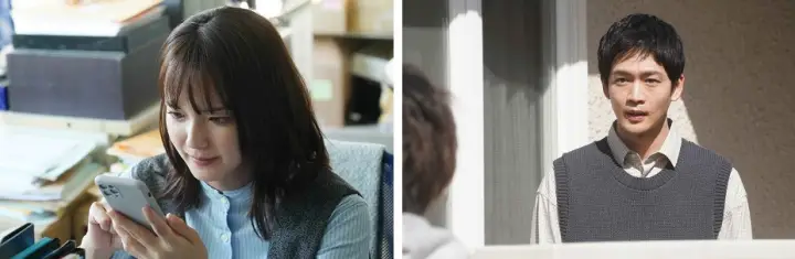 핸드폰을-하는-유쿠에와-누군가와-이야기를-하는-츠바키