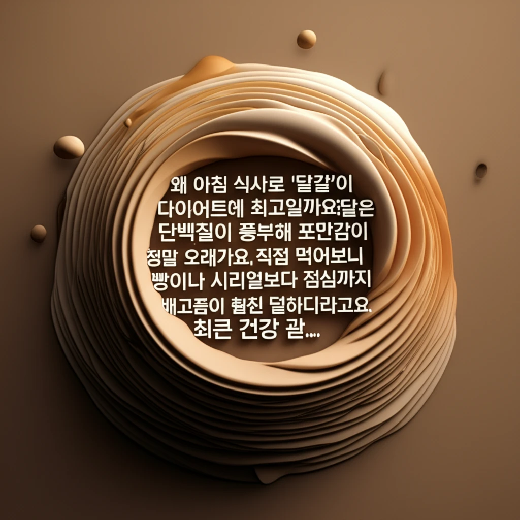 다이어트에 좋은 아침 달걀 효능과 초..