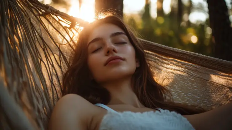 대상포진-증상을-예방하기-위해-충분한-휴식을-취하고-있는-여성의-모습