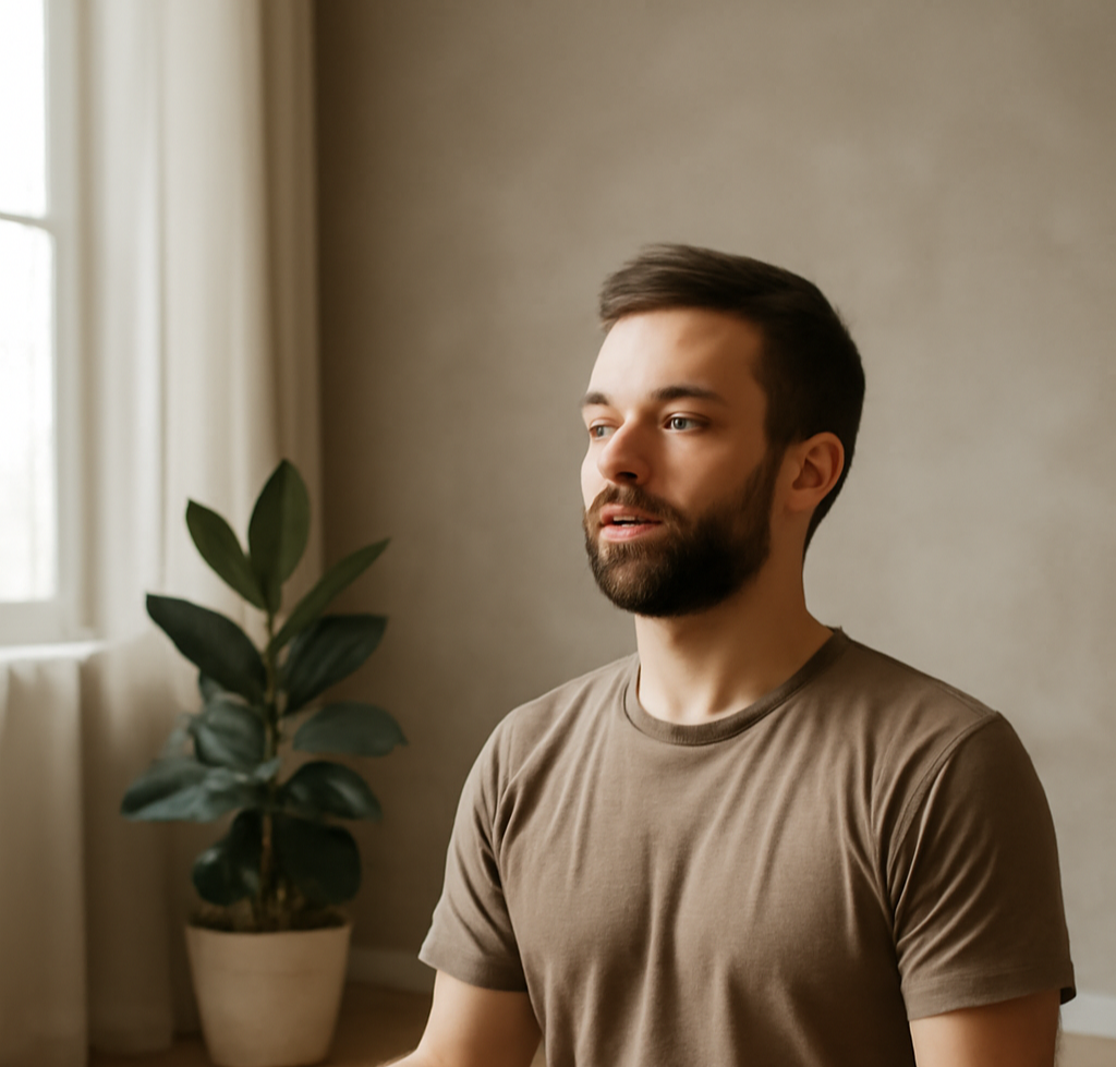 명상하는 사람 이미지