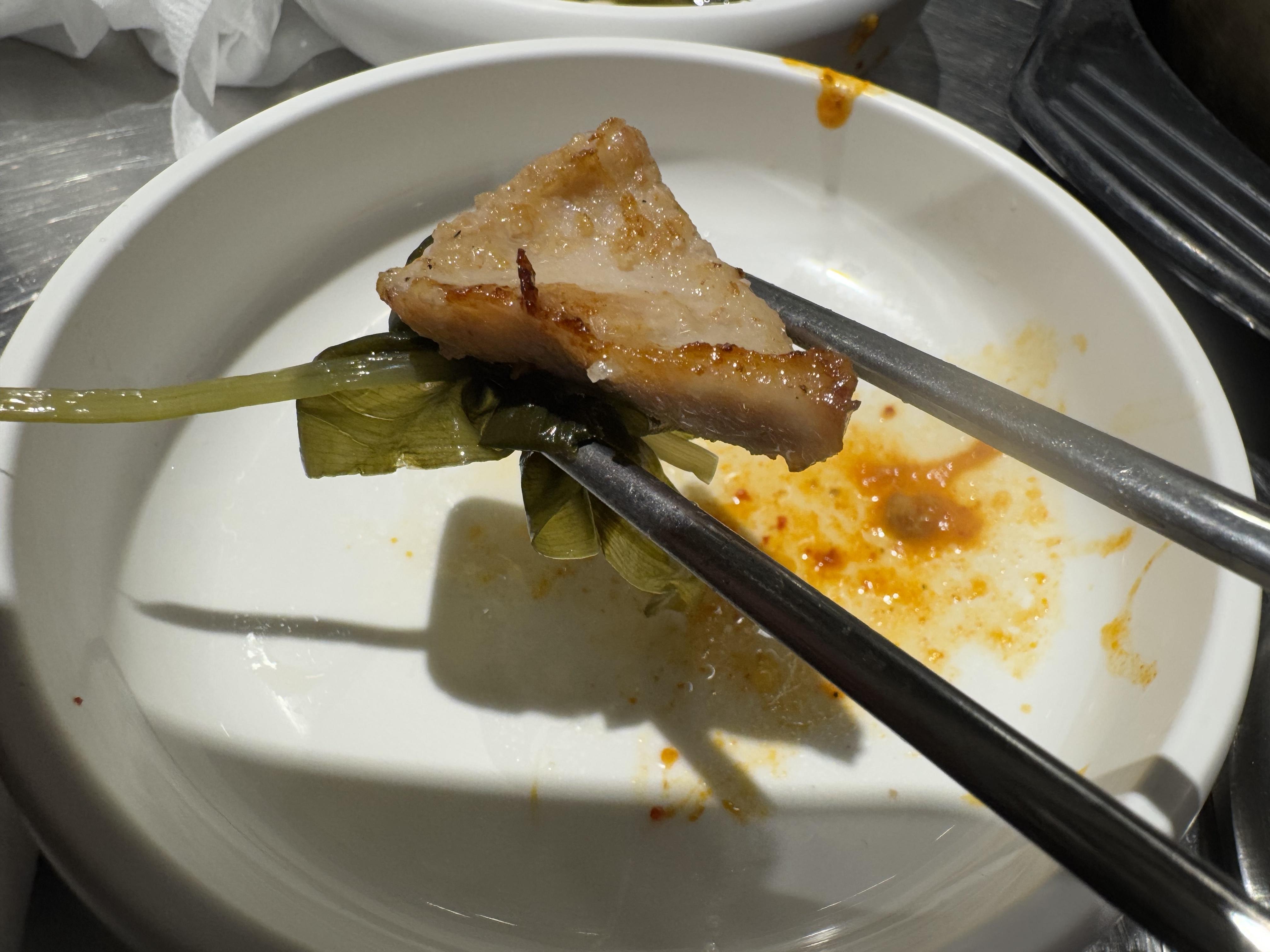 제주 아늑 항정살 명이나물