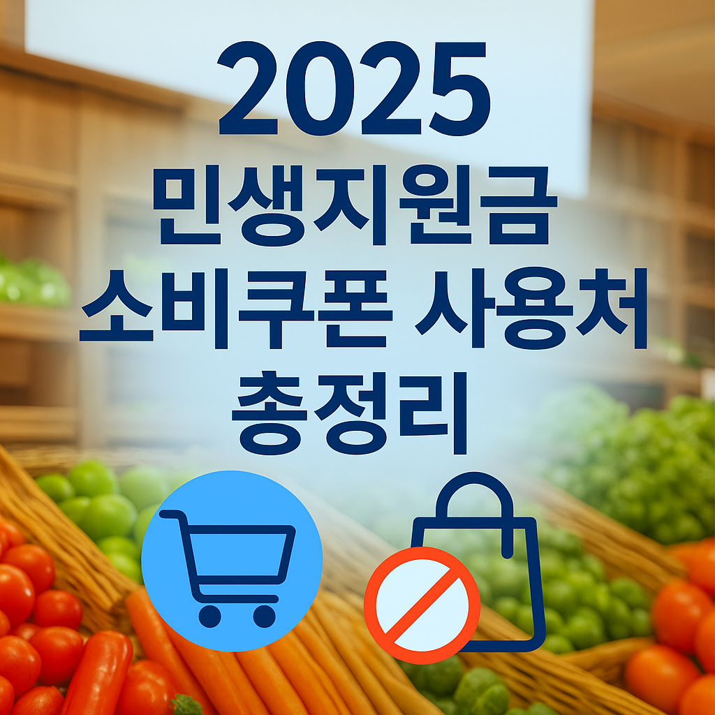 민생지원금 소비쿠폰 사용처부터 사용제한 매장까지 총정리