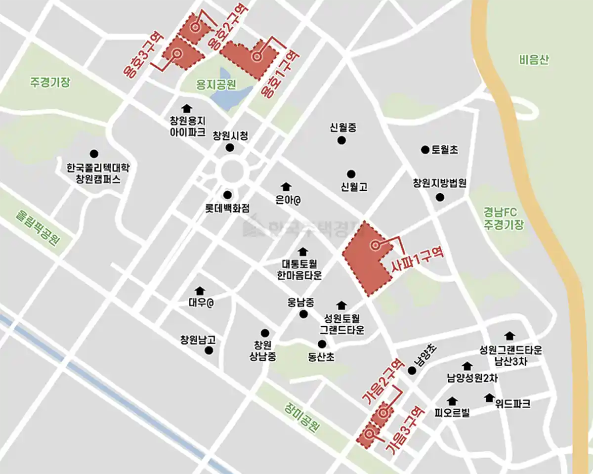 용호1구역-용호2구역-용호3구역-사파1구역-가음1구역-가음2구역-위치-지도