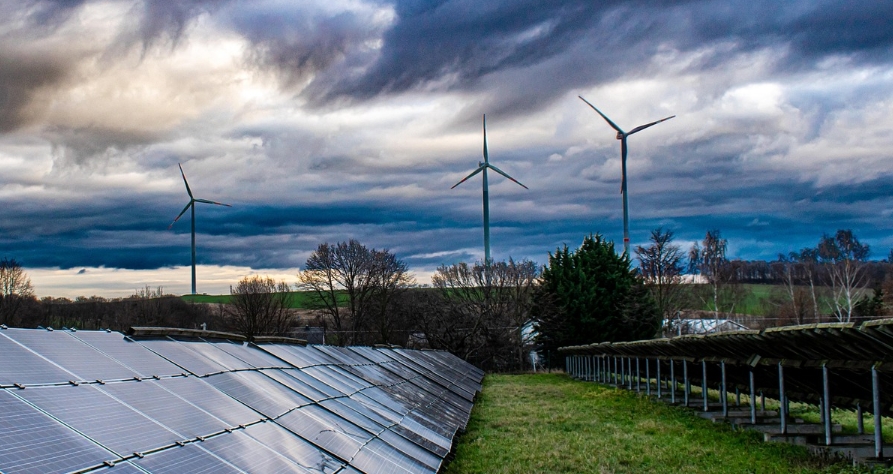태양광과 풍력에너지 관련사진
