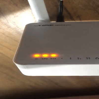 iptime 초기화 진행 중