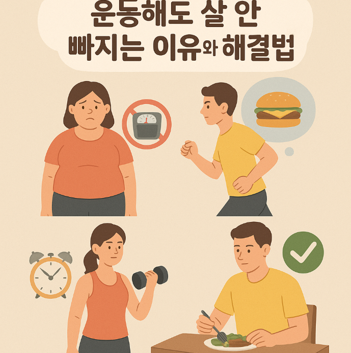 매일 운동해도 살 안 빠지는 이유, 놓치기 쉬운 핵심 3가지
