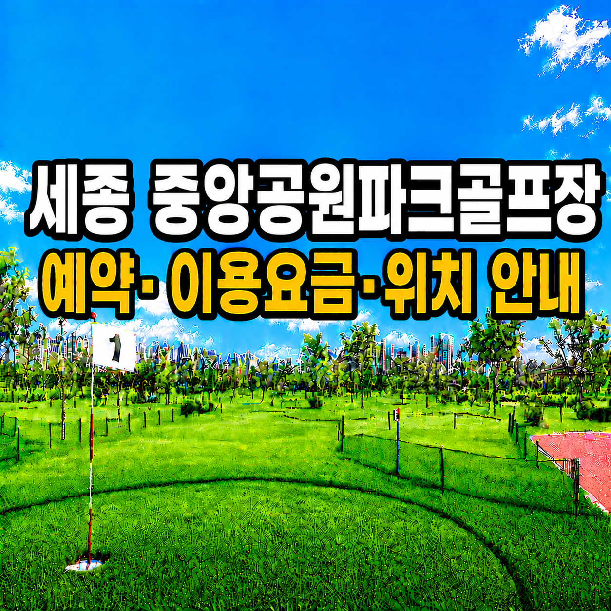 중앙공원파크골프장 예약 방법과 이용요금 총정리 (세종 파크골프장)