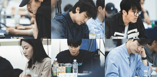 전,란 캐스팅 배우들의 대본연습