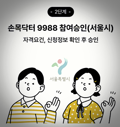 손목닥터 9988 자격요건 및 신청정보 확인 후 승인 받기