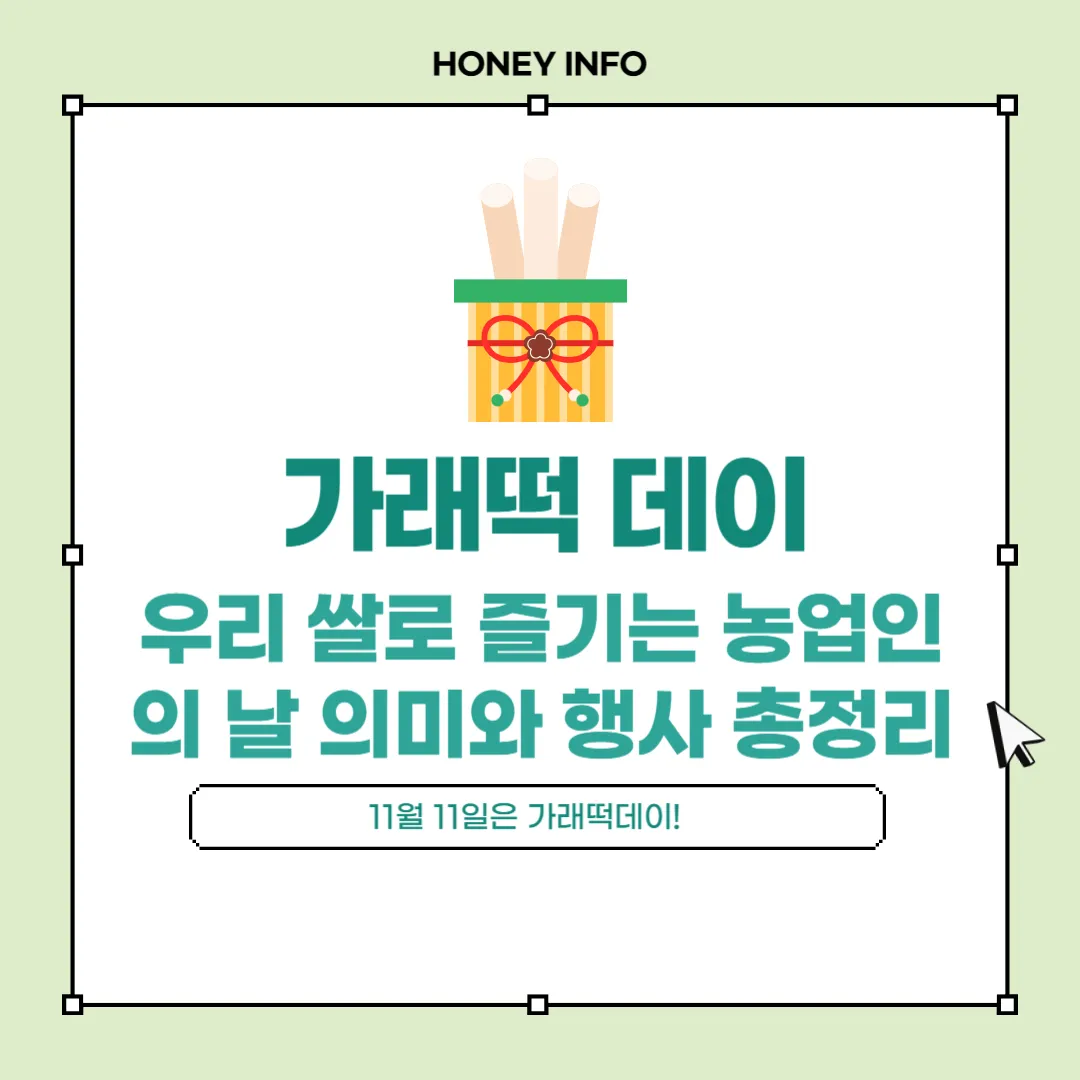 11월 11일은 가래떡데이