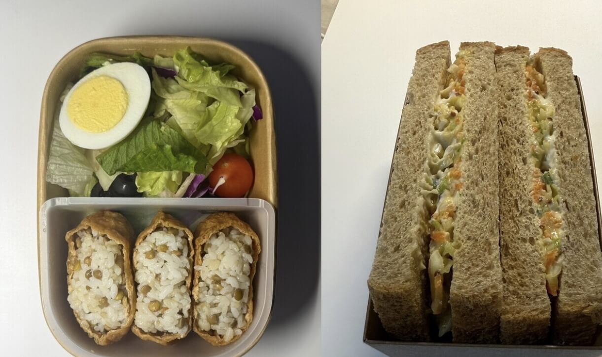 편의점 건강한 각종 도시락 구성