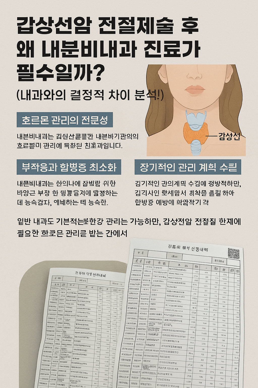 (내분비내과 진료검사지)