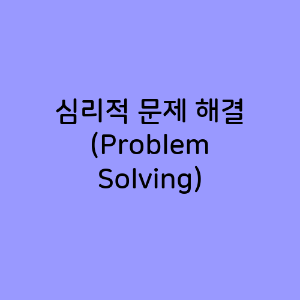 심리적 문제 해결