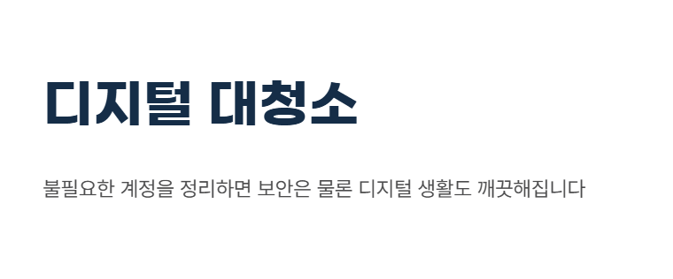 디지털대청소