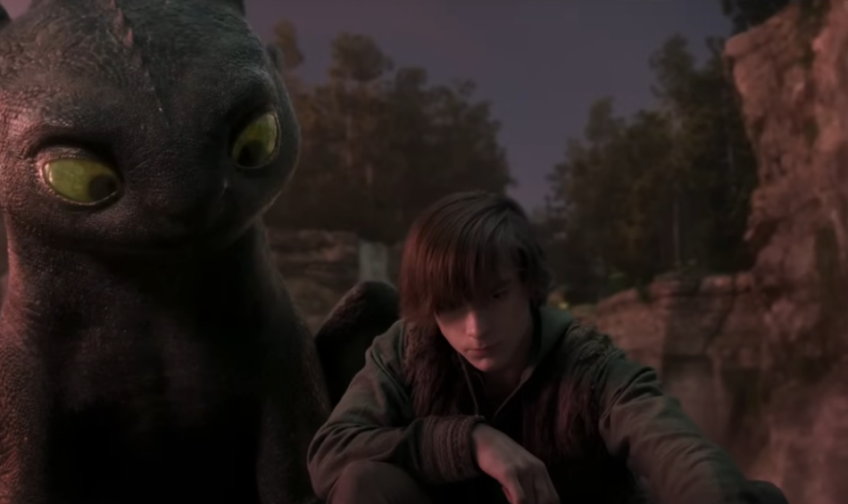 드래곤 투슬리스와 히컵 고민중