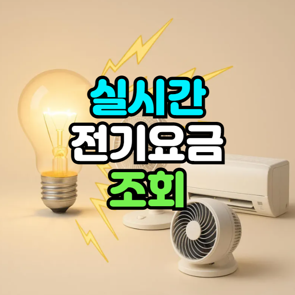 실시간 전기요금 조회 방법