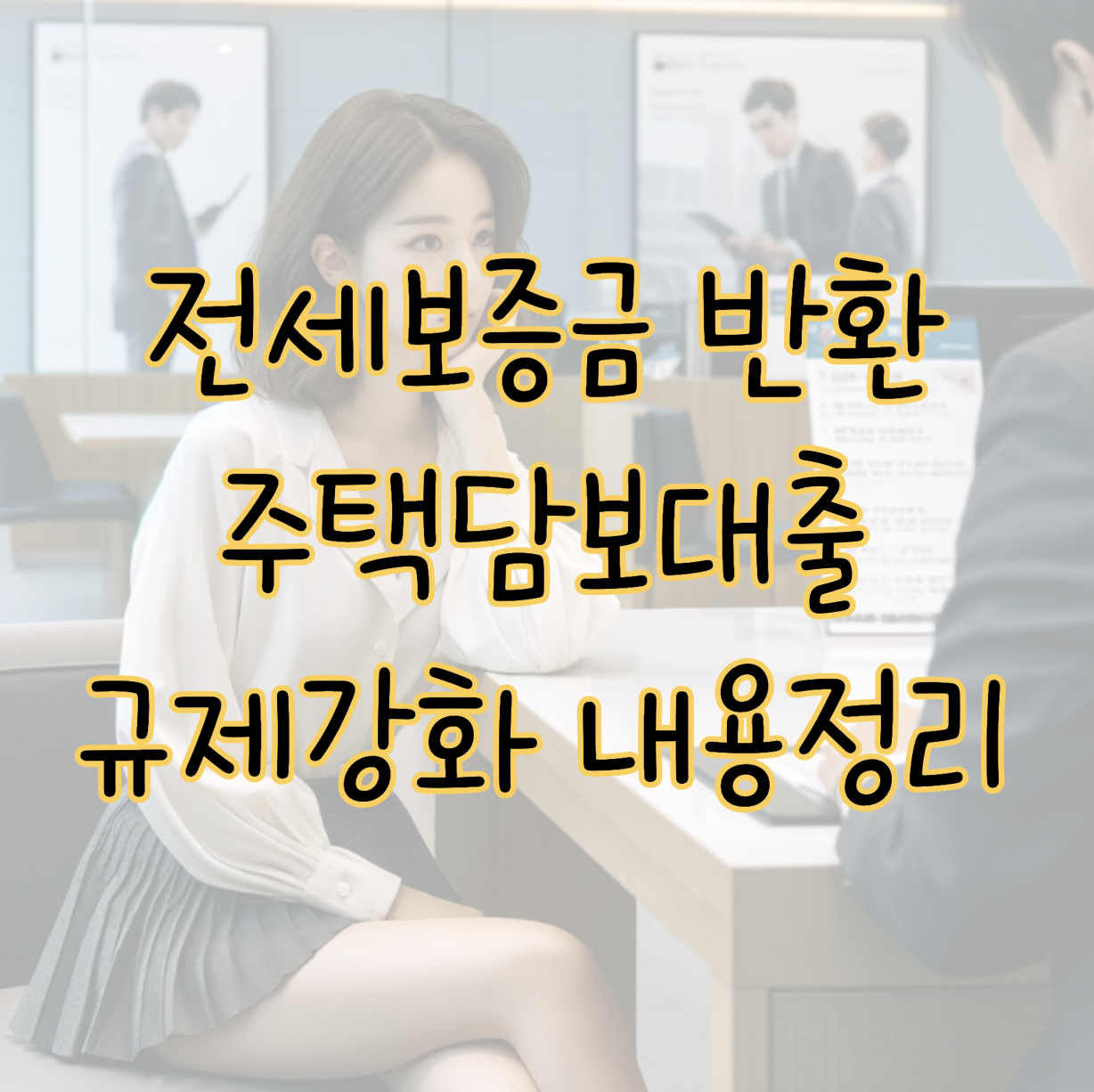 전세보증금 반환을 위한 주택담보대출 규제강화 변경사항 시작은 언제? 표지