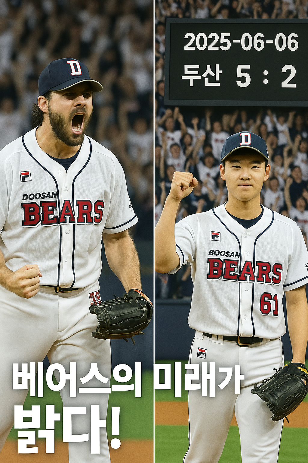 2025년 6월 6일 경기 결과, 두산 VS 롯데