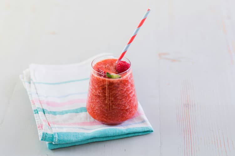 수박 주스 만드는 모습