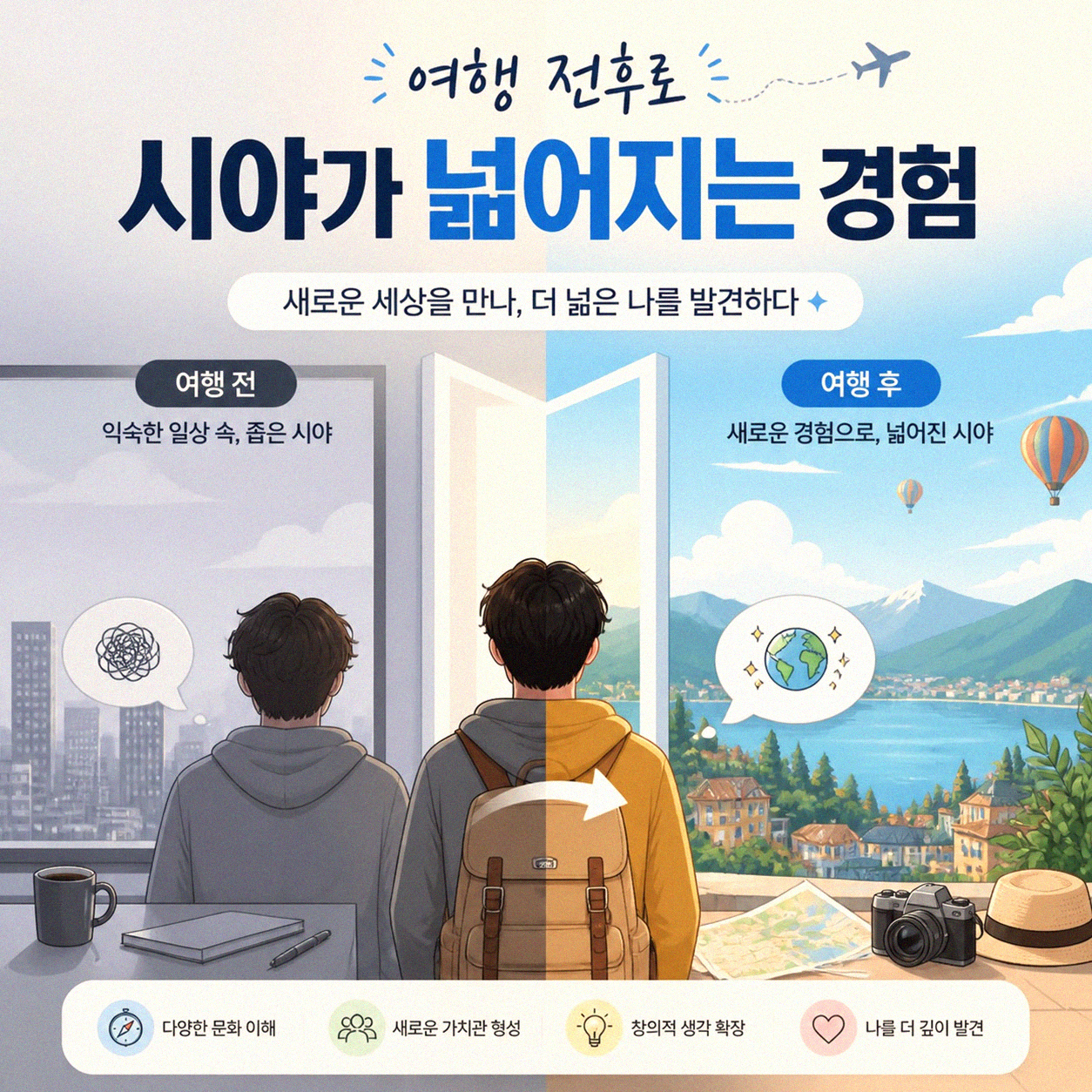 여행 중 책 읽으면 생기는 의외의 변화들