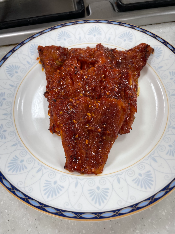 한식조리기능사 실기시험 준비 - 북어구이 - 완성 작품