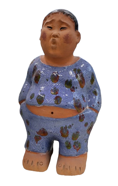 옹기토로 만든 테라코타 작품