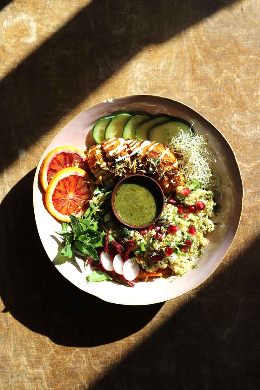 샐럭드_치킨과_밥