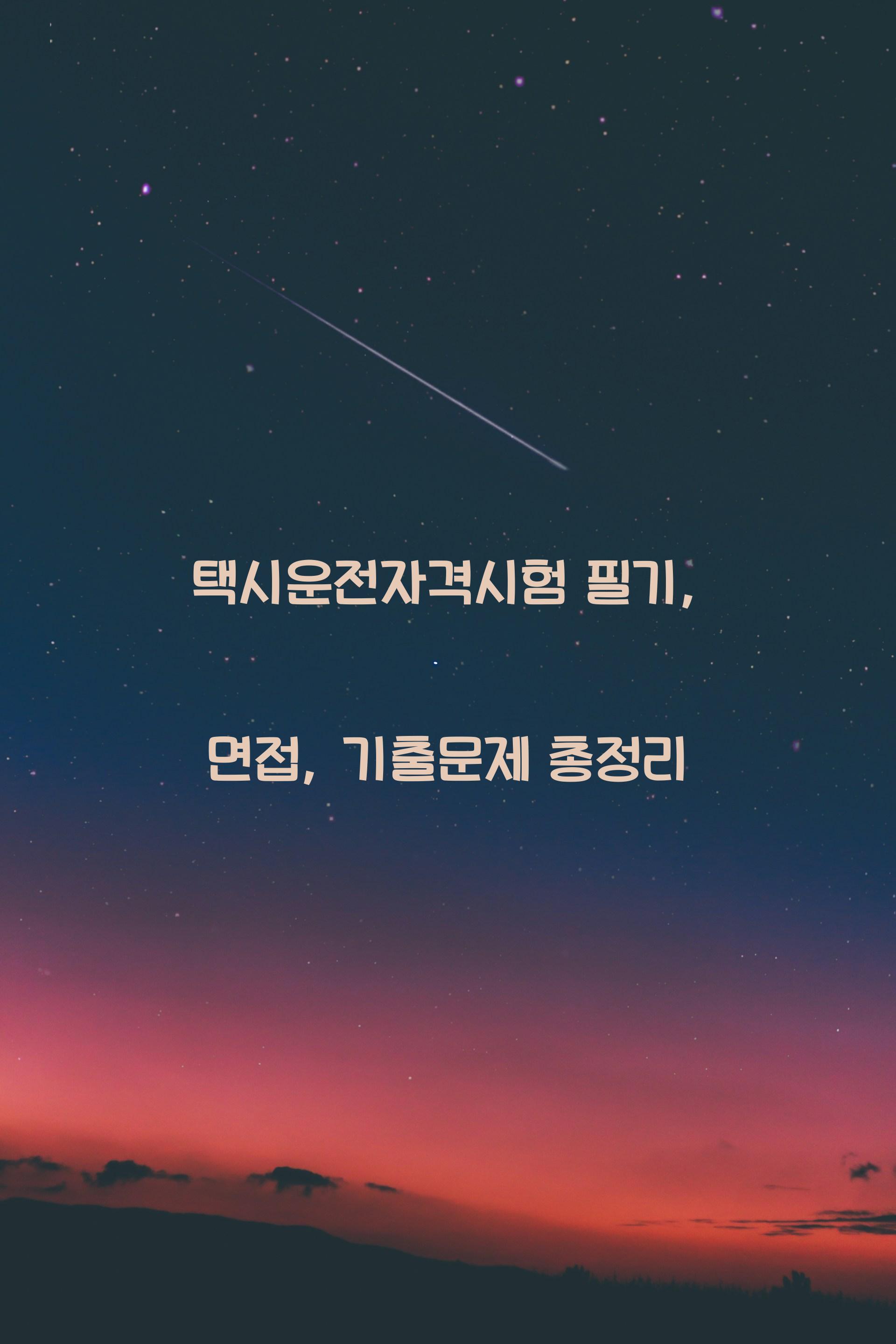 택시운전자격시험