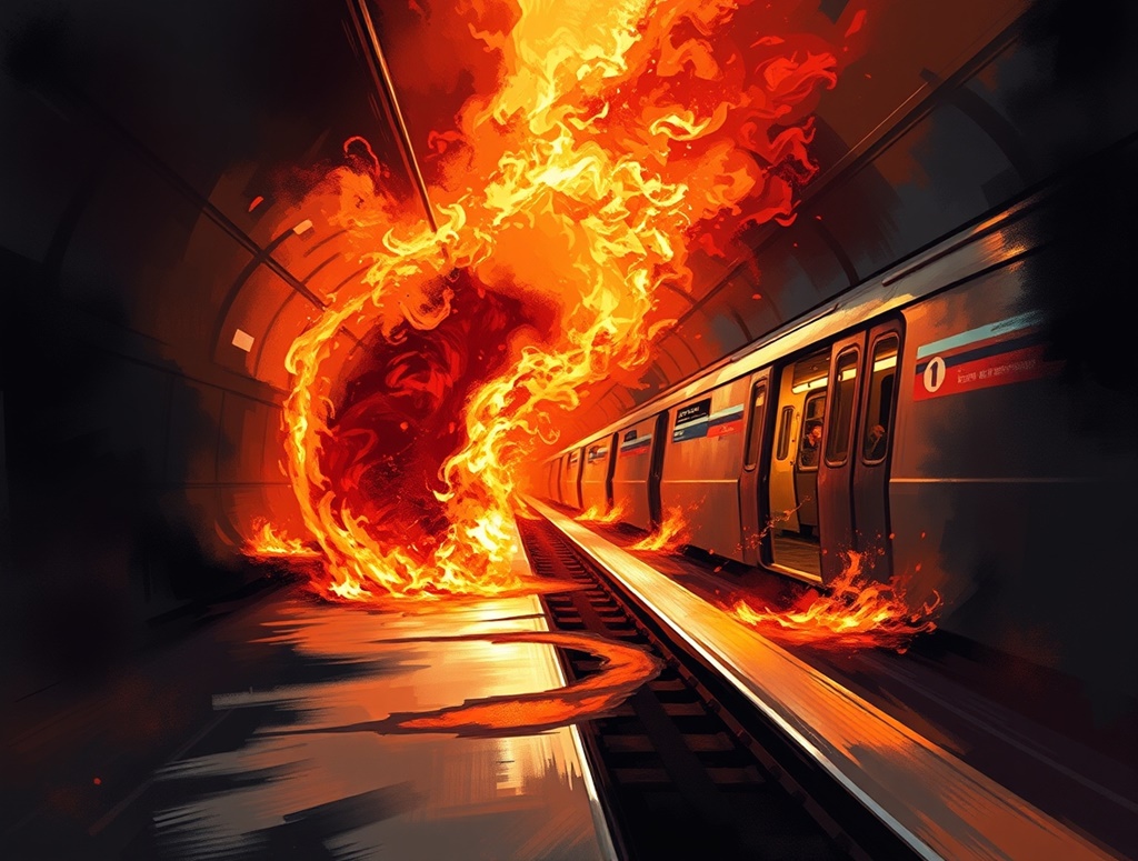 지하철승강장화재