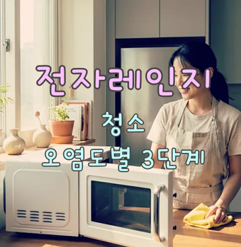 전자레인지-청소-오염도별-3단계