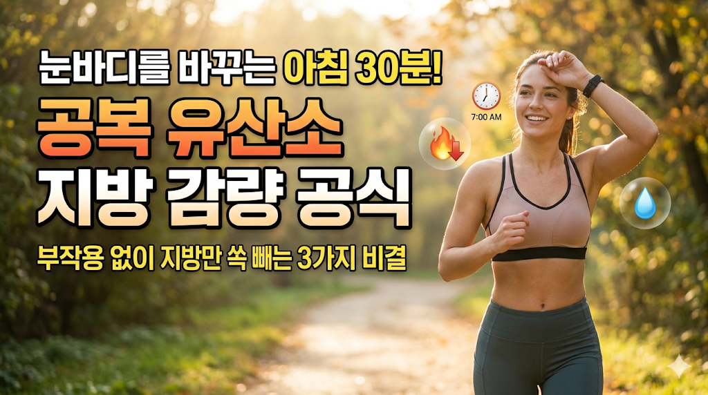 공복 유산소와 지방감량: 눈바디를 바꾸는 체지방 연소 공식과 부작용 없는 3가지 성공 전략