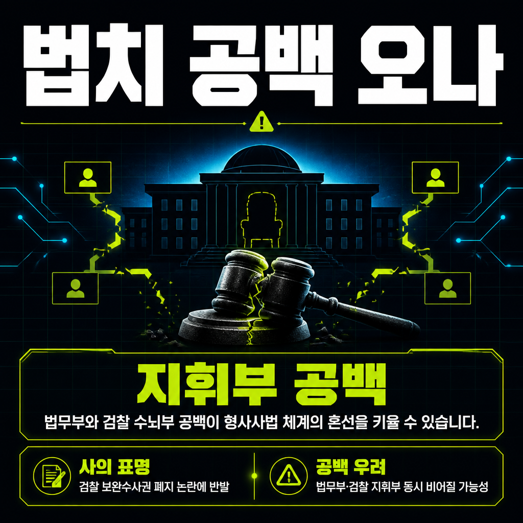 법치 공백 오나