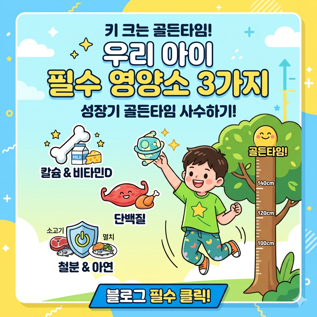 영유아기·성장기 필수 영양소 3가지