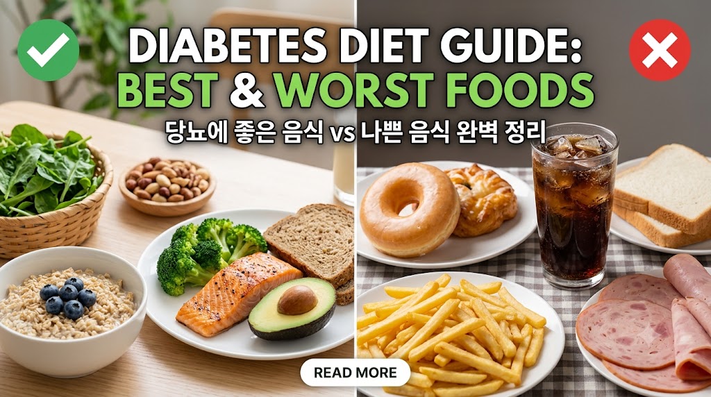 당뇨에 좋은 음식과 나쁜 음식