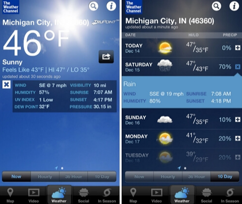 더 웨더 채널(The Weather Channel) 날씨앱