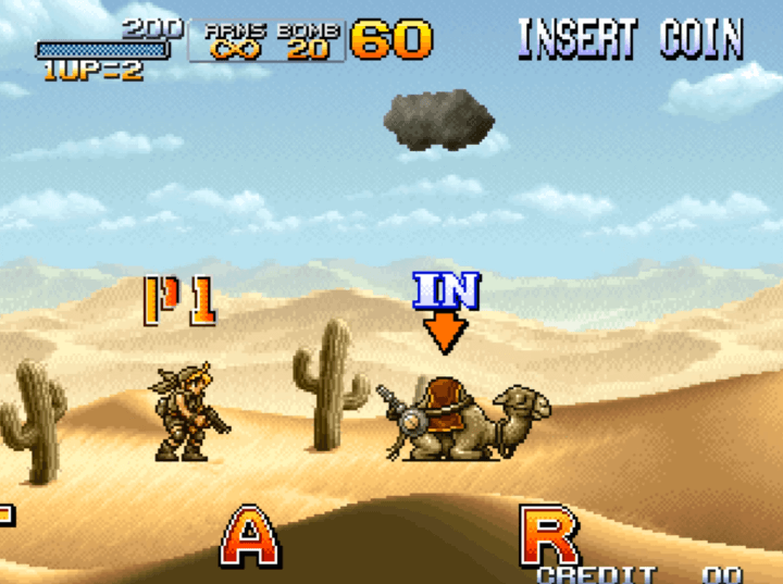 메탈슬러그6-오락실게임-시작-화면