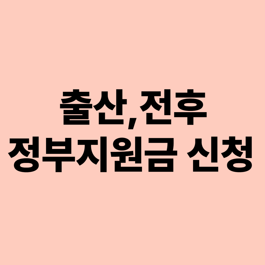 출산전후정부지원금