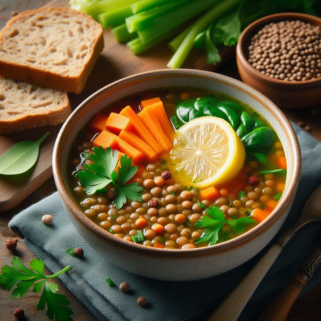 비건 렌틸콩 스프