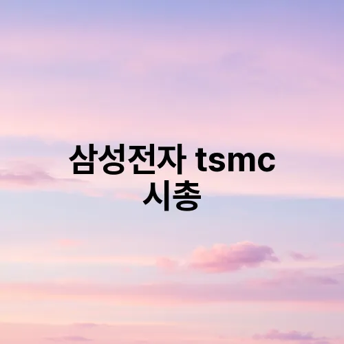 삼성전자 tsmc 시총