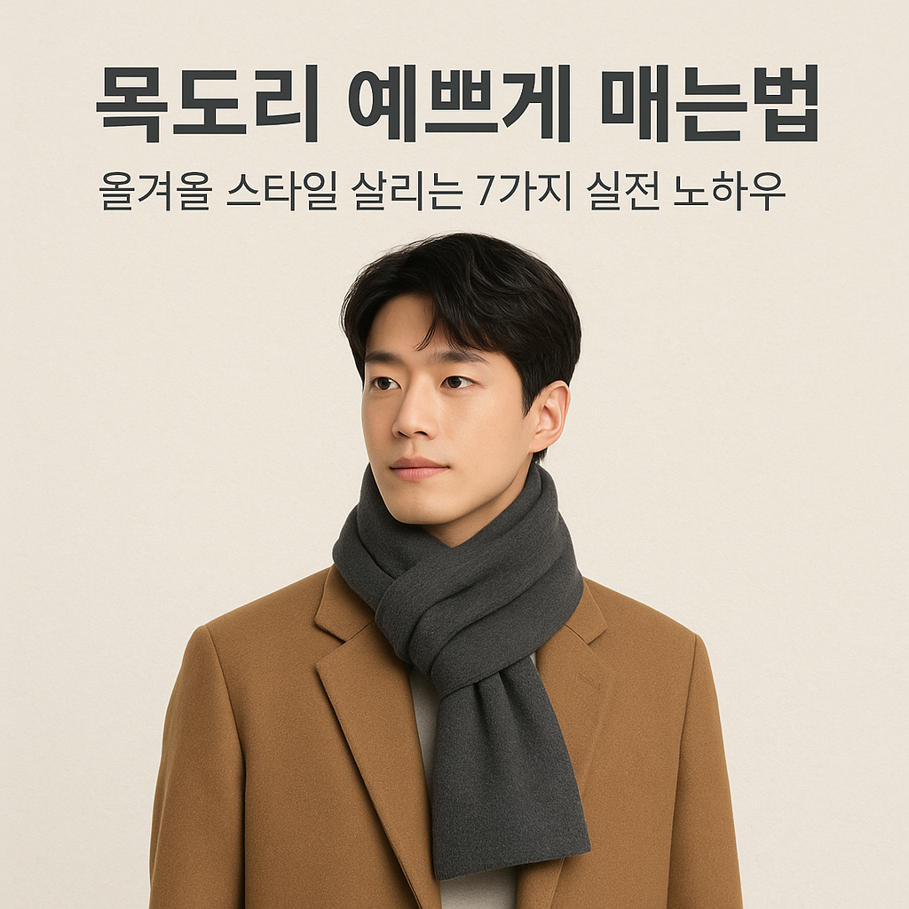 목도리 예쁘게 매는법