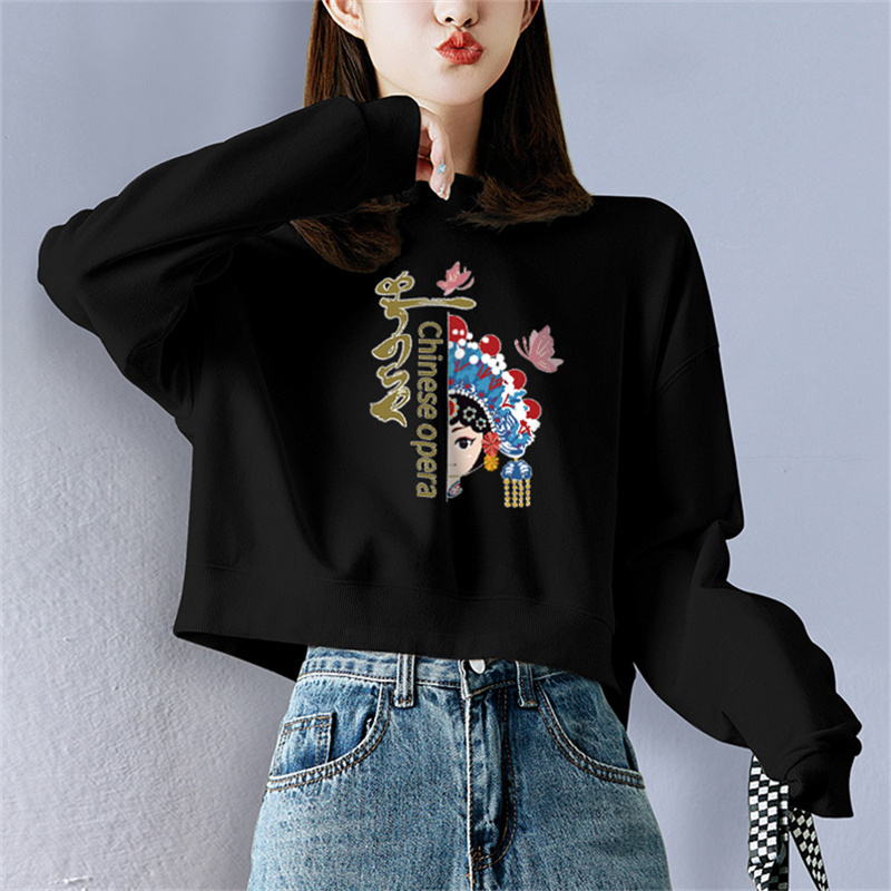 블랙 맨투맨 여성 봄가을 겨울 2022 년 나라 11141088n4085367531