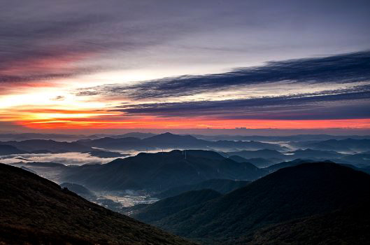 광주 무등산 일출