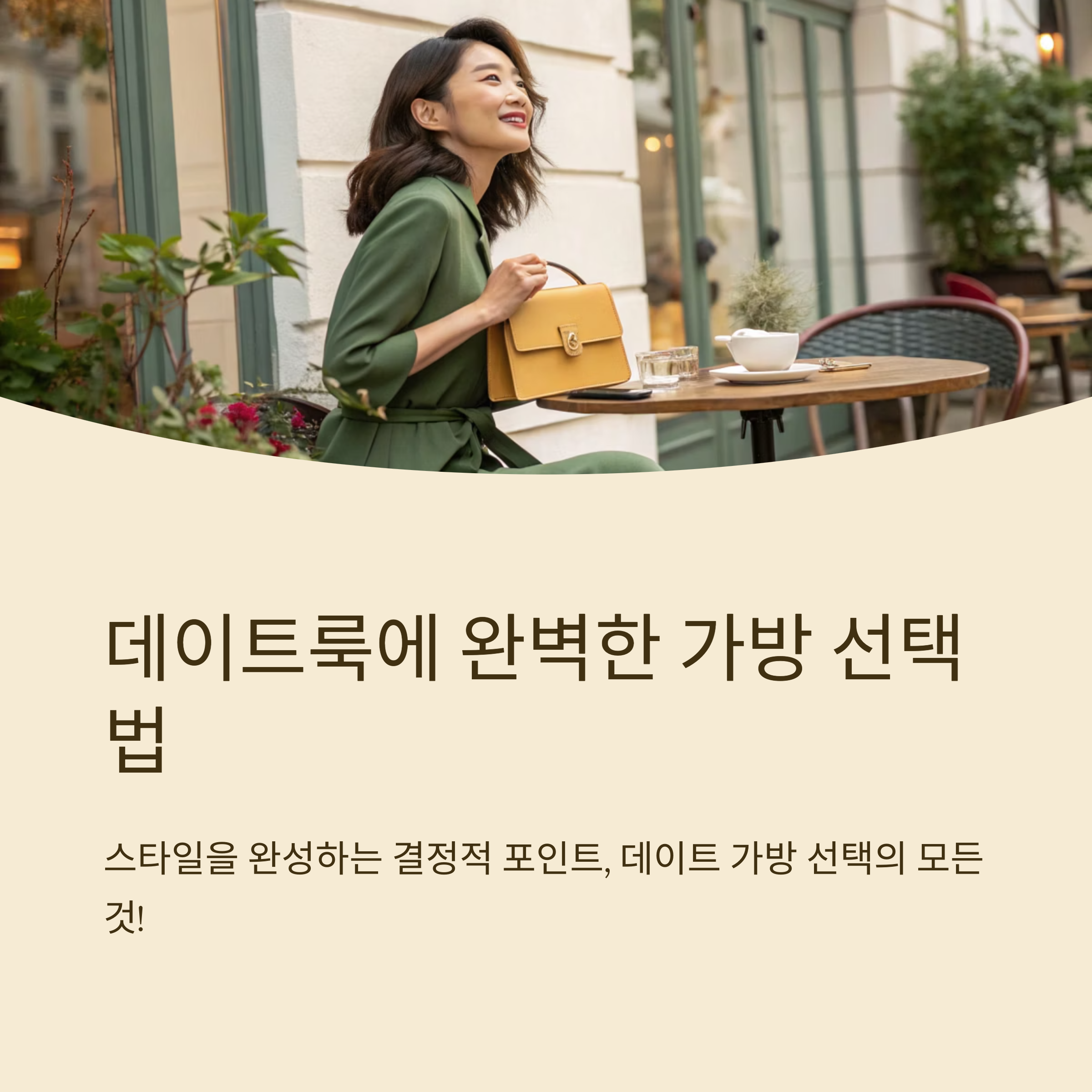 데이트 룩 잘 어울리는 가방 선택