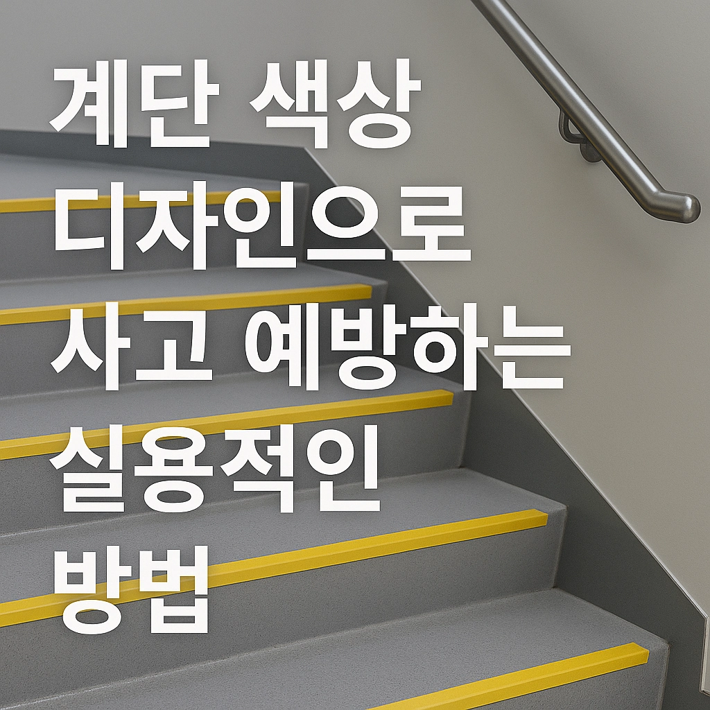 계단 색상 디자인으로 사고 예방하는 실용적인 방법