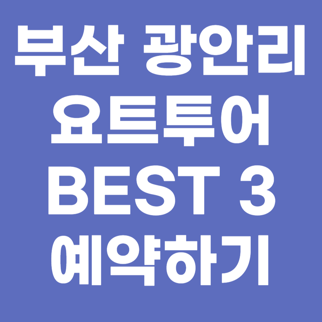 부산 요트투어 BEST 3 예약하기