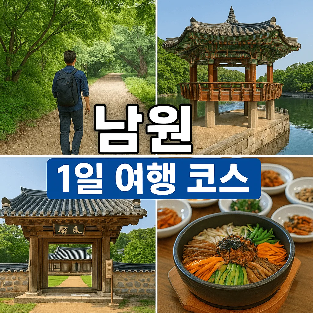 남원 처음이라면 이 코스로 끝난다 - 초보 여행자를 위한 1일 완성 루트