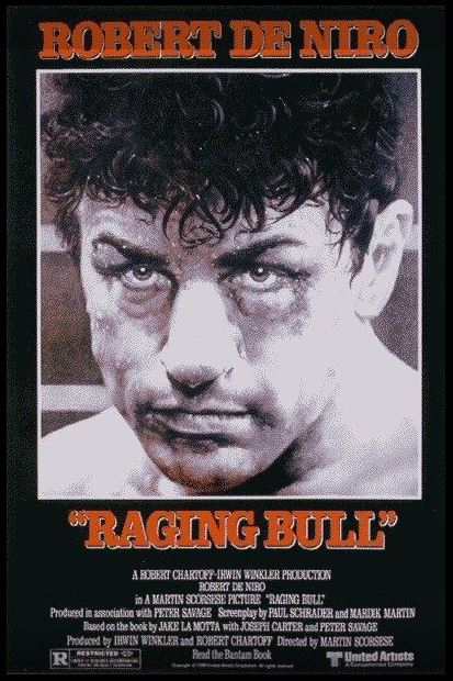 영화 분노의 주먹(성난 황소, Raging Bull) 포스터.
