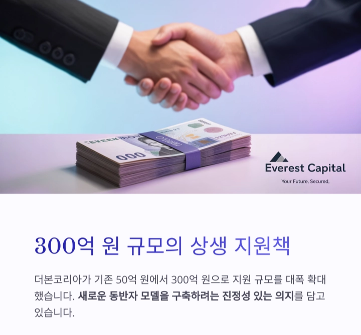 더본코리아, 가맹점 상생 위한 300억 원 지원책 발표