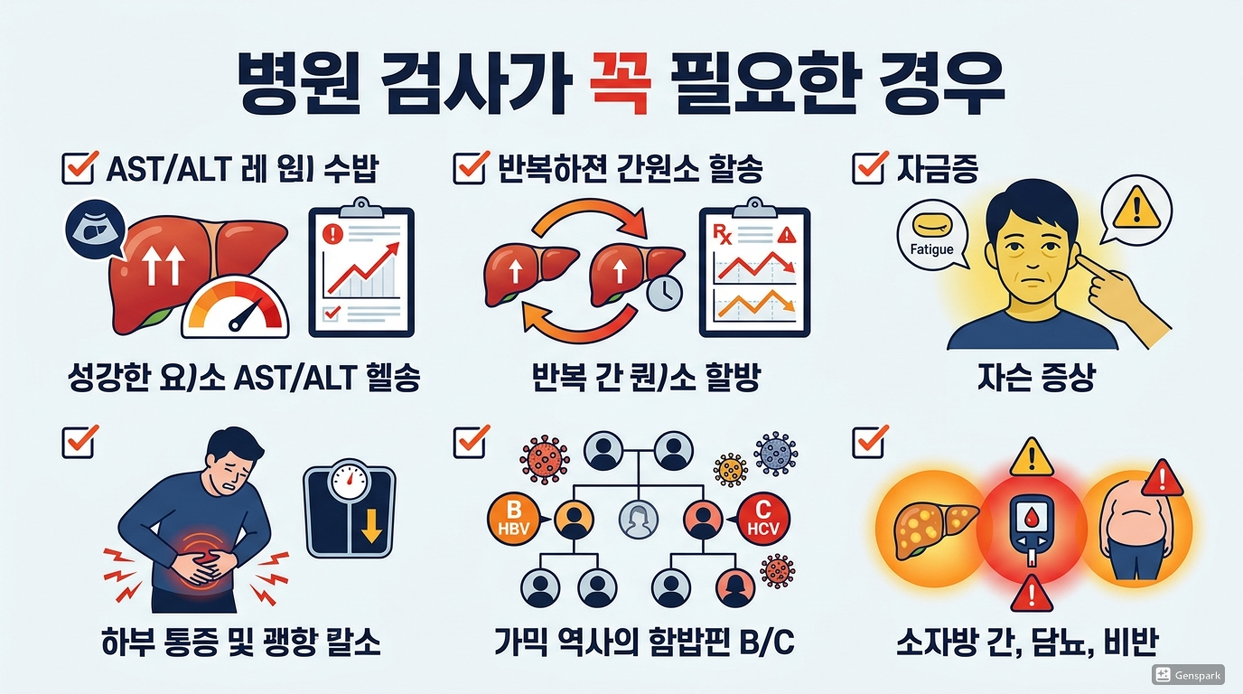병원 검사가 꼭 필요한 경우