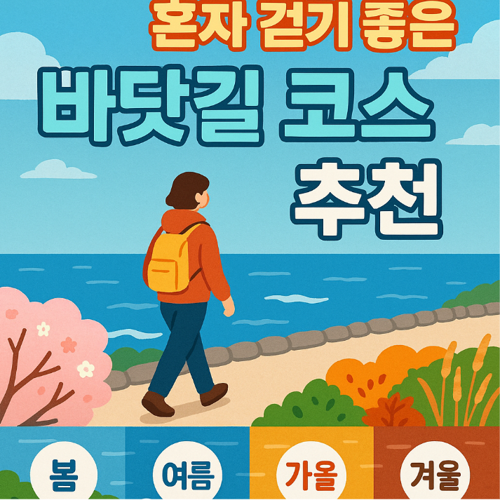 계절별 혼자 걷기 좋은 바닷길 관련 사진